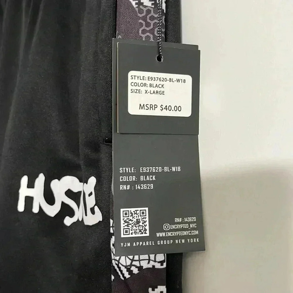 Encrypted Drawstring Fleece Joggers - Picture 4 of 12